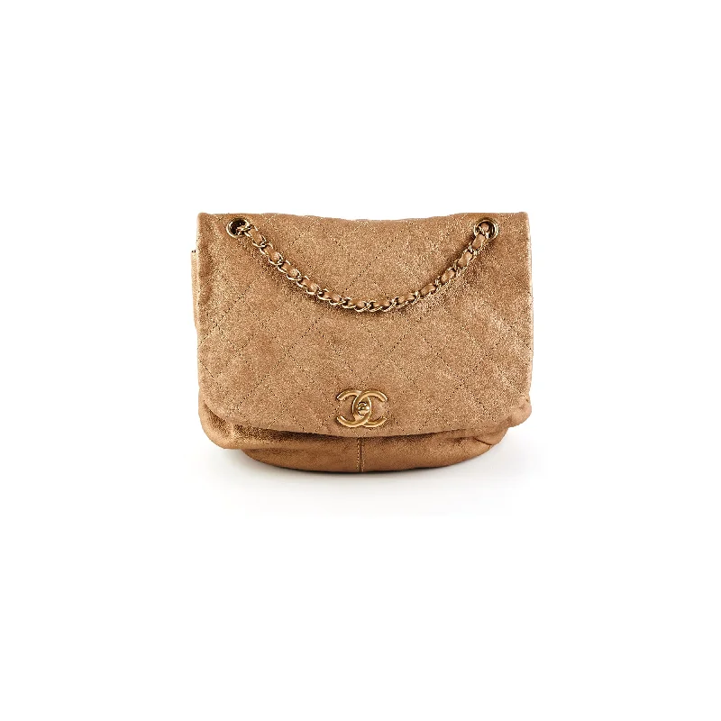 Chanel Shoulder Flap Bag Sand