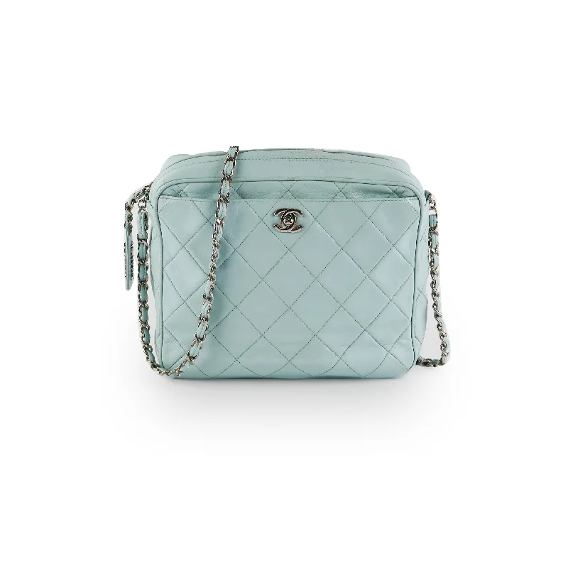 Chanel Vintage Camera Bag Light Blue (Recoloured)