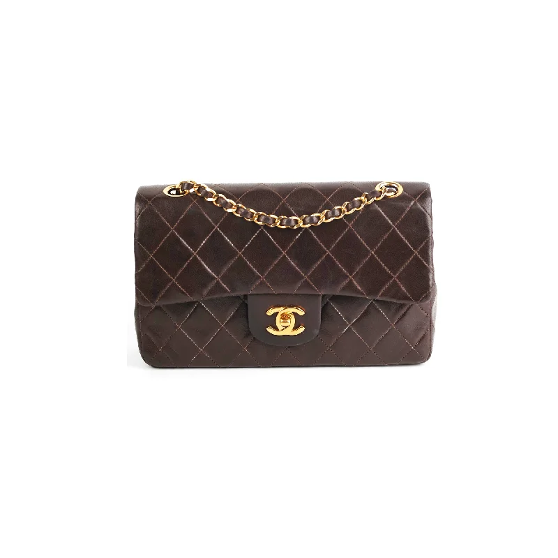 Chanel Vintage Classic Medium/Large Dark Brown