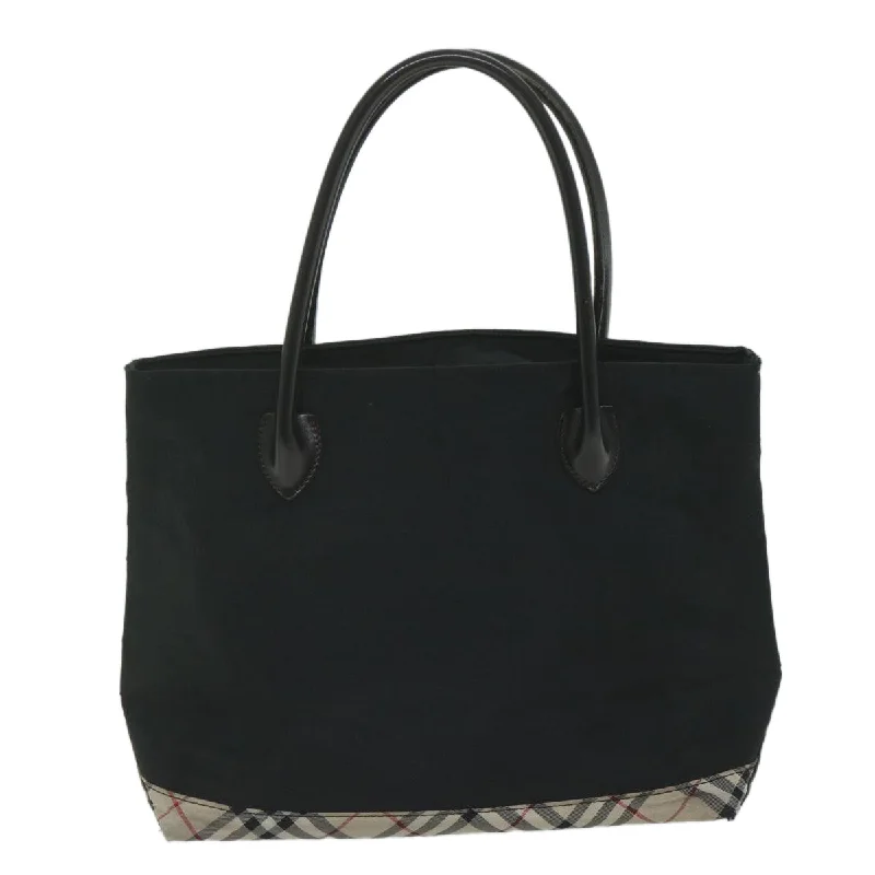 BURBERRY Blue Label Tote Bag Nylon Black  bs10845