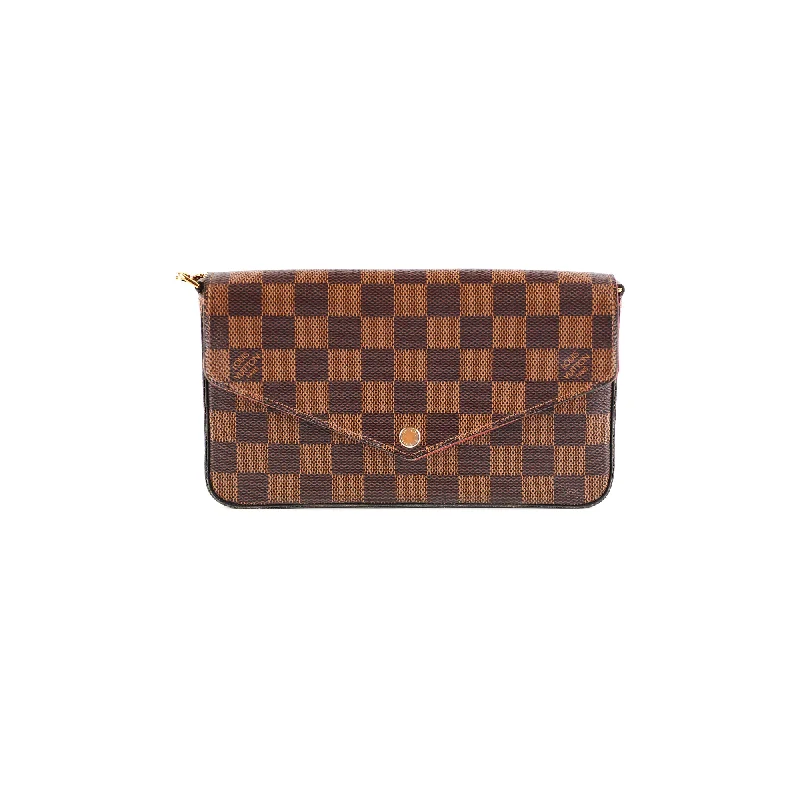 Louis Vuitton Pochette Felicie Damier Ebene Crossbody Bag