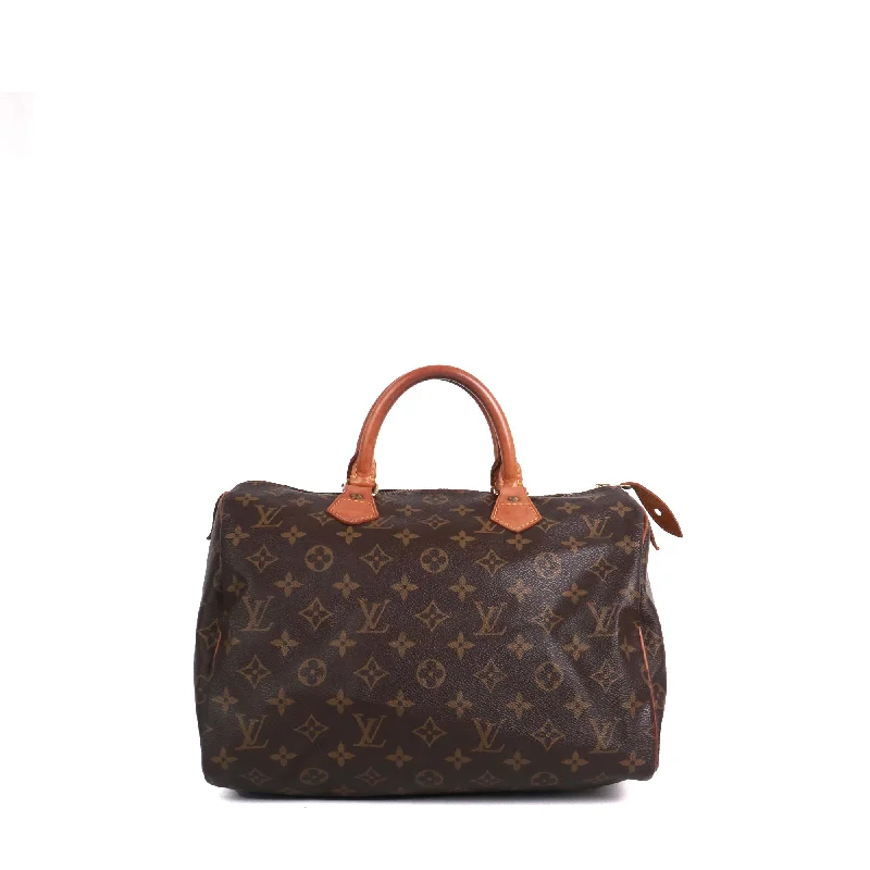 LOUIS VUITTON - Sac à main Speedy 30 Louis Vuitton en toile monogrammée