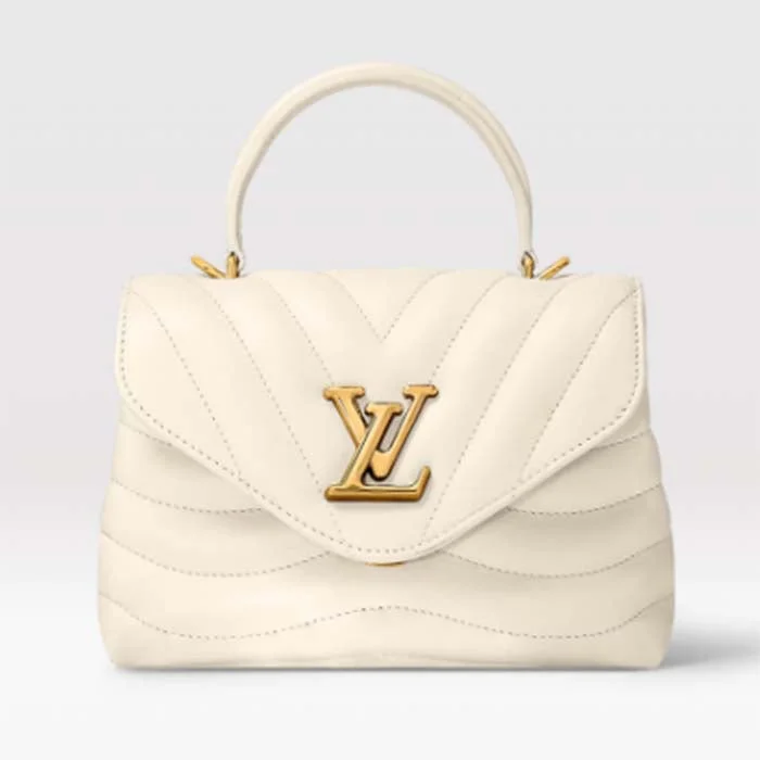 Louis Vuitton LV Women Hold Me Top-Handle Bag Beige Smooth Cowhide Leather