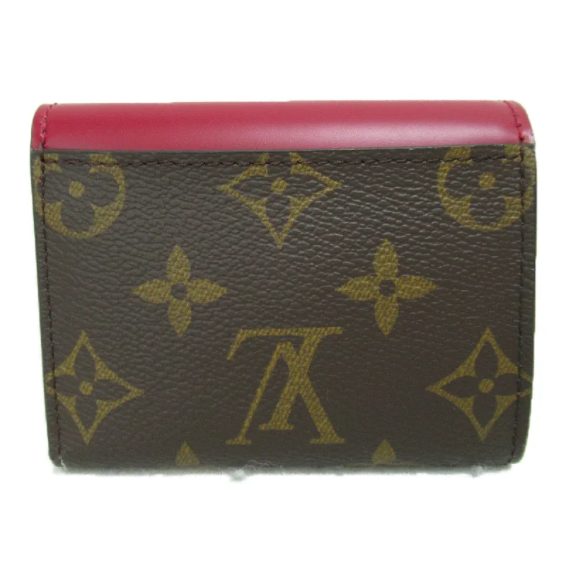 LOUIS VUITTON Portefeiulle Zoe tri-fold wallet Brown Bordeaux system Fuschia Monogram PVC coated canvas M62932