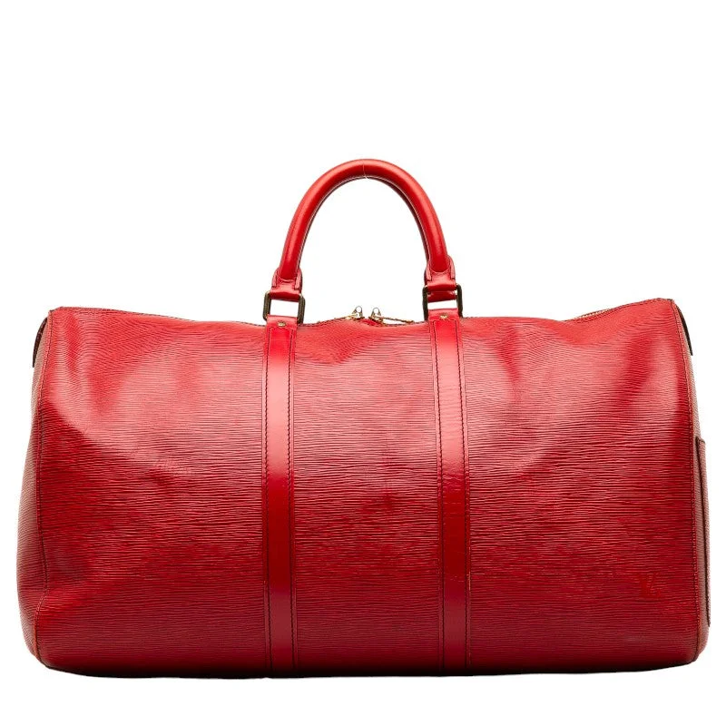 Louis Vuitton Epi Keepall 50 Boston Bag M42967 Castilian Red