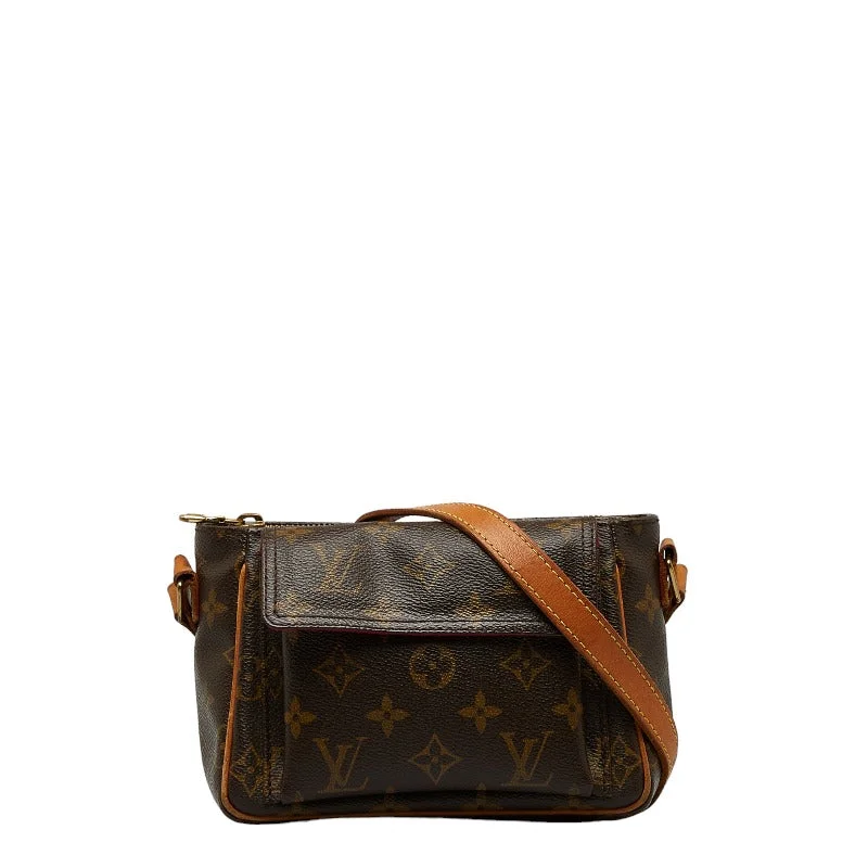 Louis Vuitton Monogram Vivacité PM Diagonal Shoulder Bag M51165 Brown