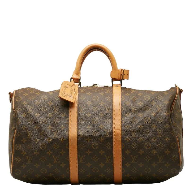 Louis Vuitton Monogram Keepall Bandolière 50 Boston Bag M41416