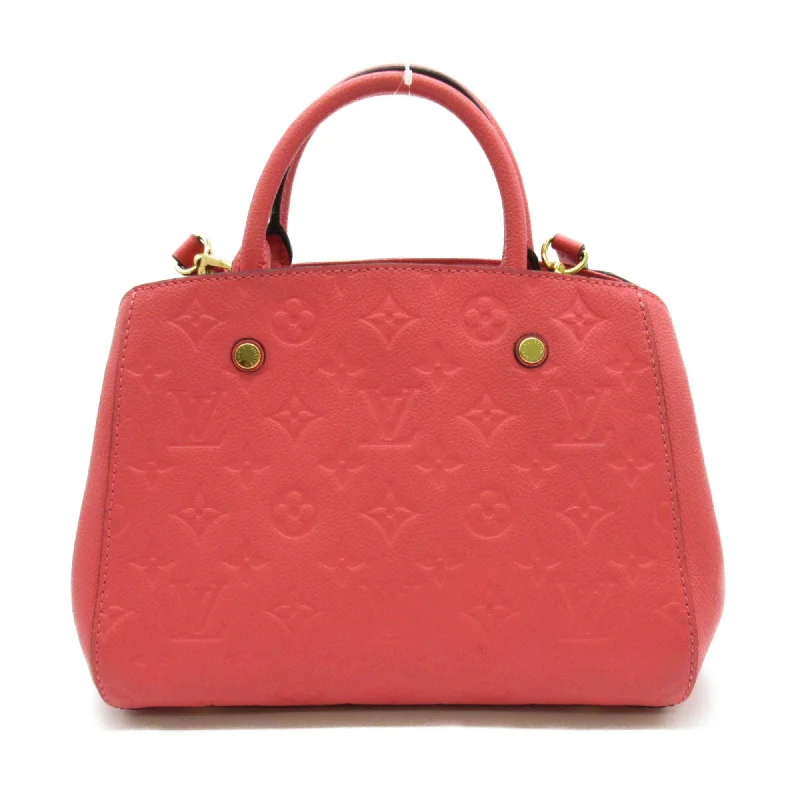 LOUIS VUITTON Montagne BB Shoulder Bag Pink Blossom Monogram empreinte leather M42295