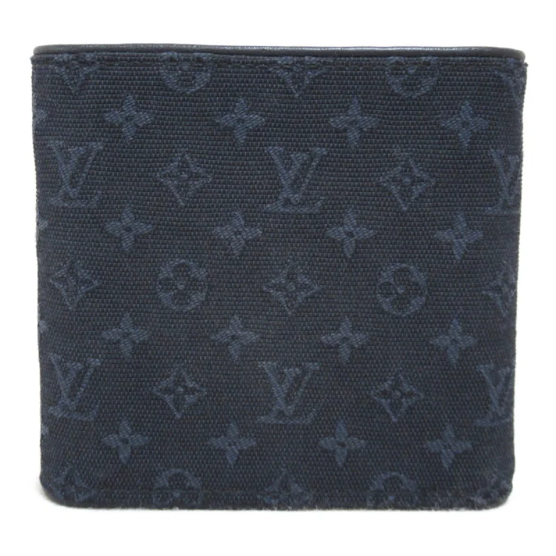 LOUIS VUITTON Porto Bier Carte Credit Monet Trifold Wallet Blue TST blue Monogram mini canvas M92439