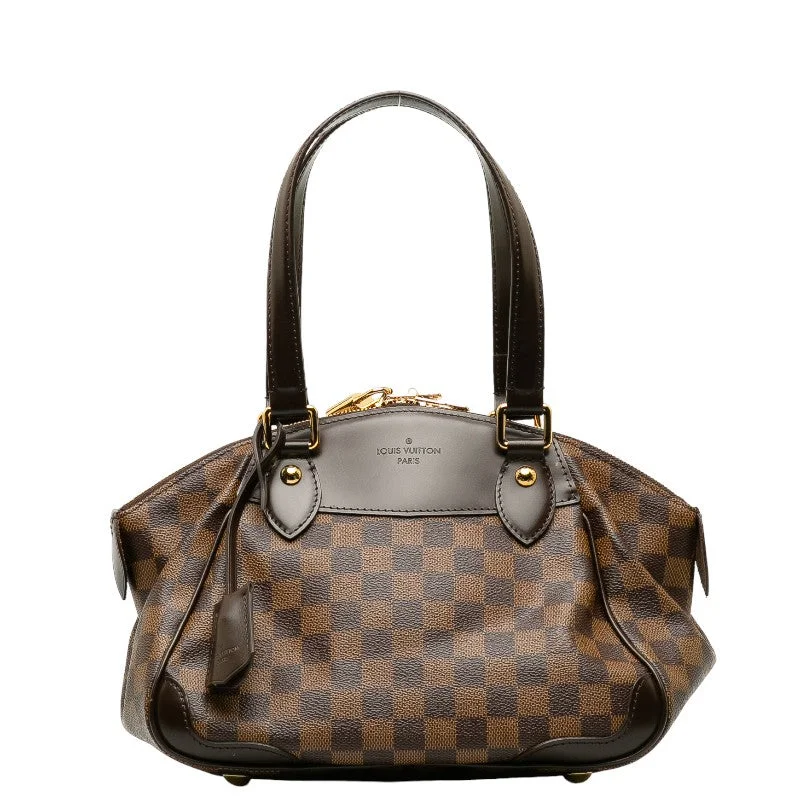 Louis Vuitton Verona PM Handbag N41117 Brown PVC Leather  Louis Vuitton