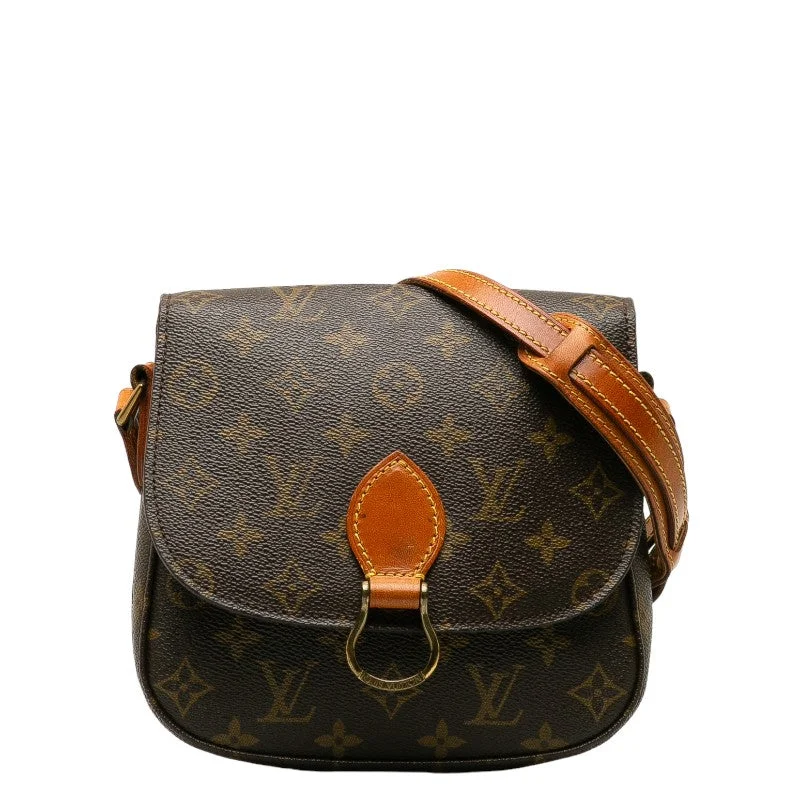 Louis Vuitton Monogram Saint-Cloud MM Shoulder Bag M51243 Brown