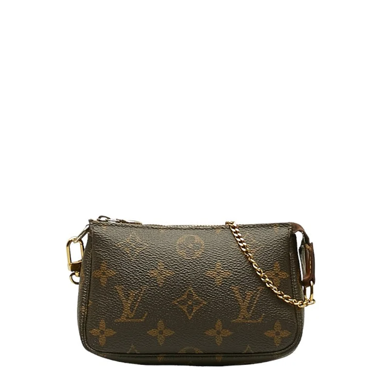 Louis Vuitton Monogram M58009  PVC/Leather Brown Ladies and Gentlemen