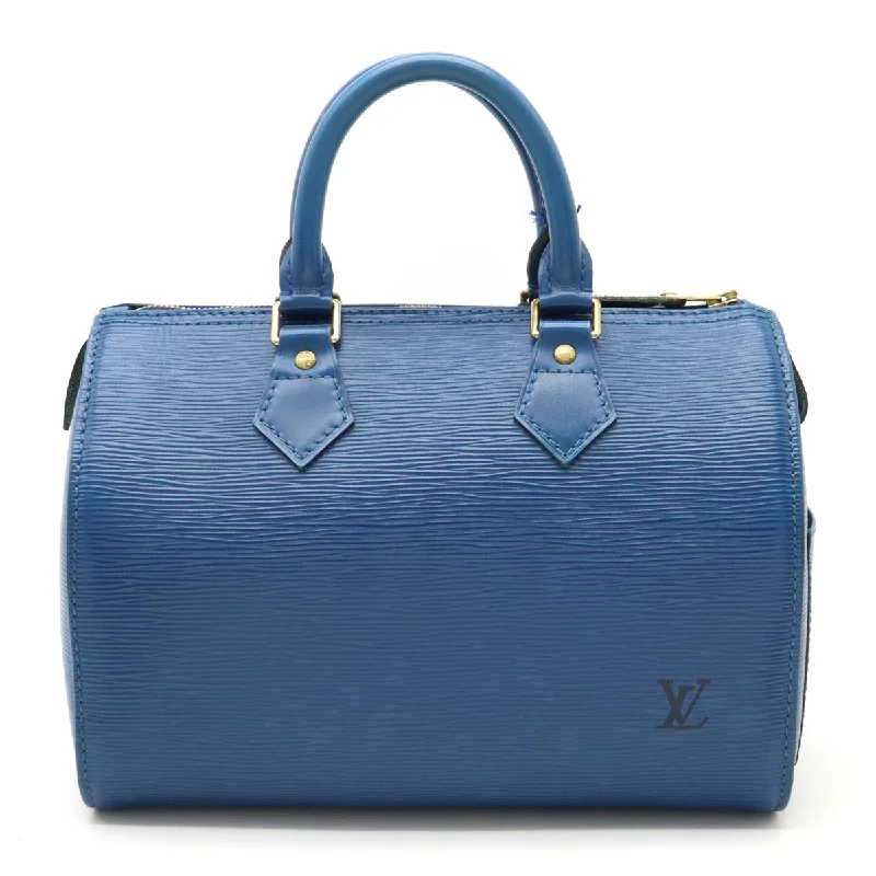 Louis Vuitton Blue Epi Speedy 25 Handbag M43015