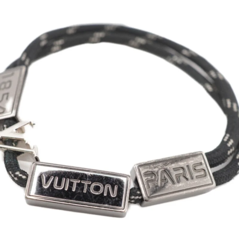 LOUIS VUITTON/ MP2231 LV Satellite Logo Bracelet Black Unisex