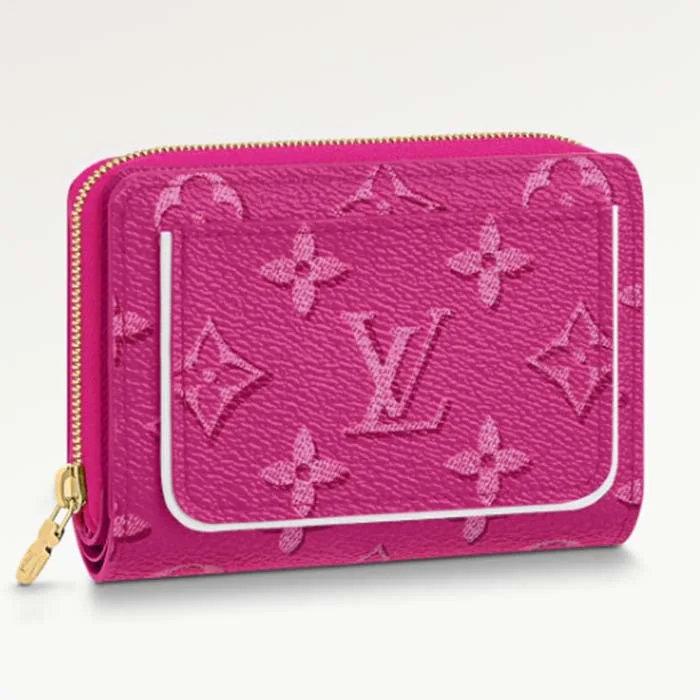 Louis Vuitton LV Women Lou Wallet Fall For You Fuchsia Pink Monogram Coated Canvas