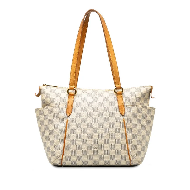 LOUIS VUITTON Totally PM in Damier Azur N41280 Tote Bag White