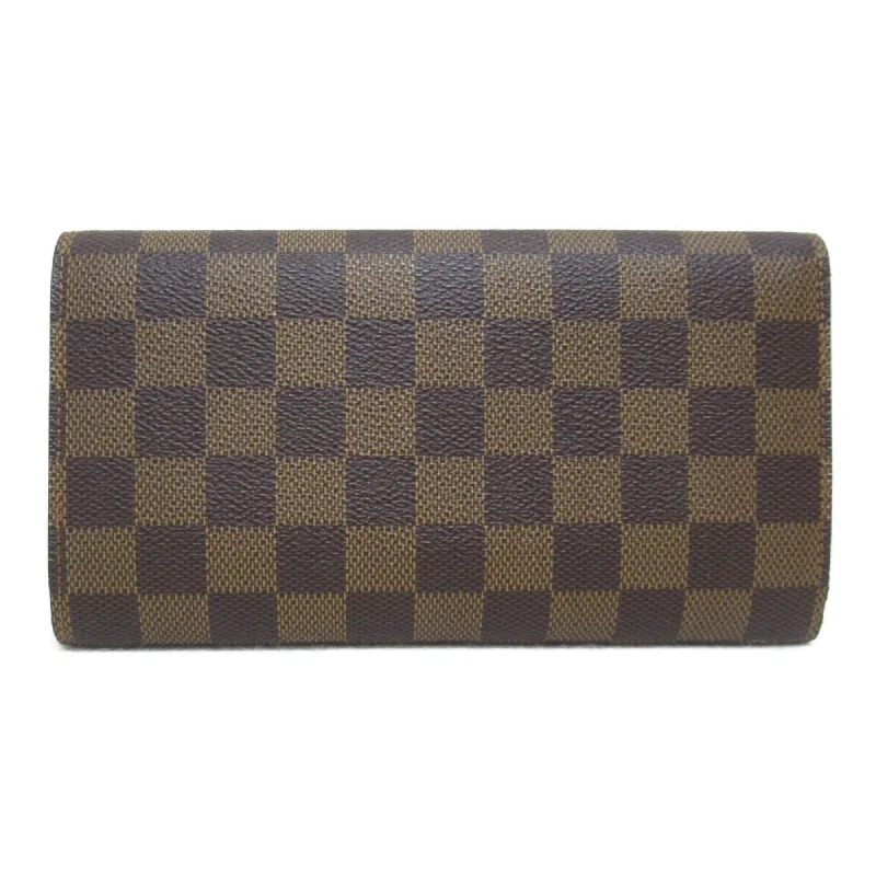 LOUIS VUITTON Porte TresorLong Wallet Brown Damier PVC coated canvas N61215