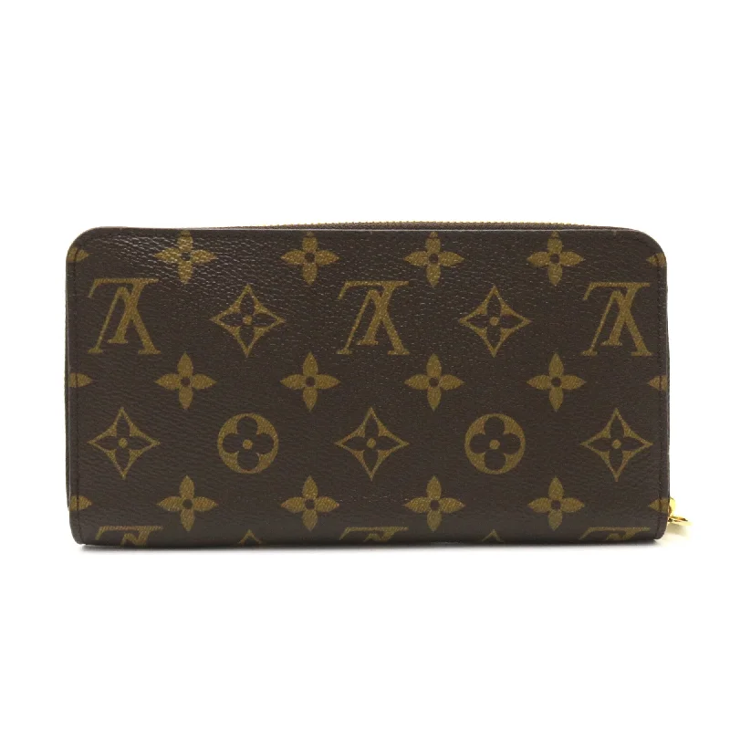 LOUIS VUITTON Zippy wallet Brown Pink Rose valerine Monogram PVC coated canvas M41894