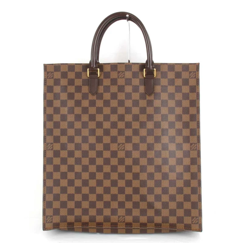 LOUIS VUITTON Damier Sac Pla N51140 Handbag PVC Coated Canvas Ebene Women's