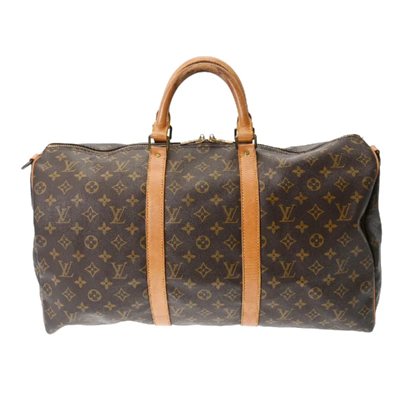 Louis Vuitton Monogram Keepall Bandouliere 50 Brown