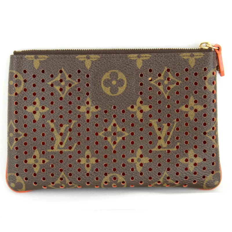 LOUIS VUITTON Pochette Plat M95187 Pouch Monogram Perfo Women's