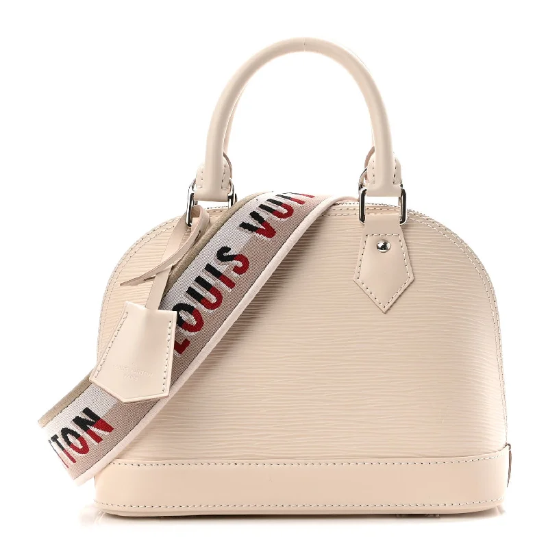 LOUIS VUITTON EPI LEATHER ALMA BB WHITE QUAERZ