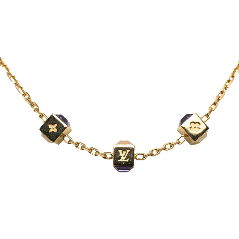 Louis Vuitton Louis Vuitton M65096 Collar Swarovski Gold Multicolor