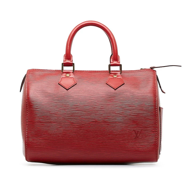 Louis Vuitton Epi Speedy 25 Handbag Boston Bag M43017 Castilian Red