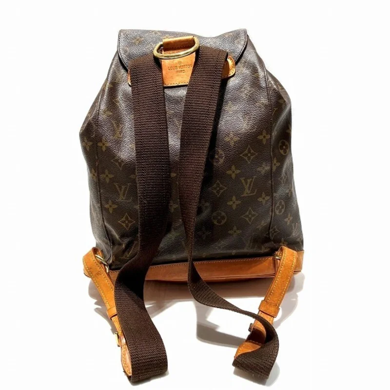 LOUIS VUITTON Monogram Montsouris GM M51135 Bag Backpack Unisex