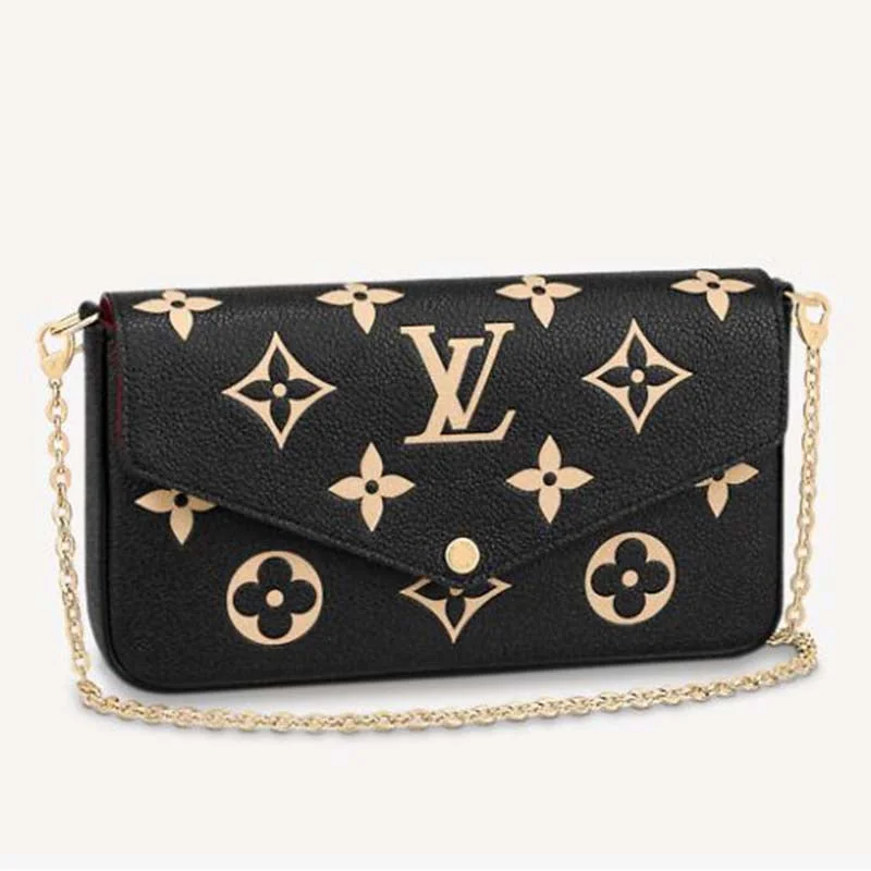 Louis Vuitton LV Unisex Félicie Pochette Monogram Empreinte Embossed Supple Grained Cowhide