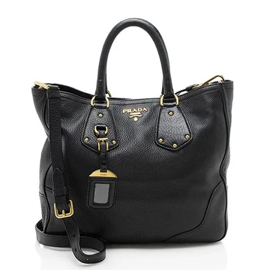 Prada Vitello Daino Shopping Tote