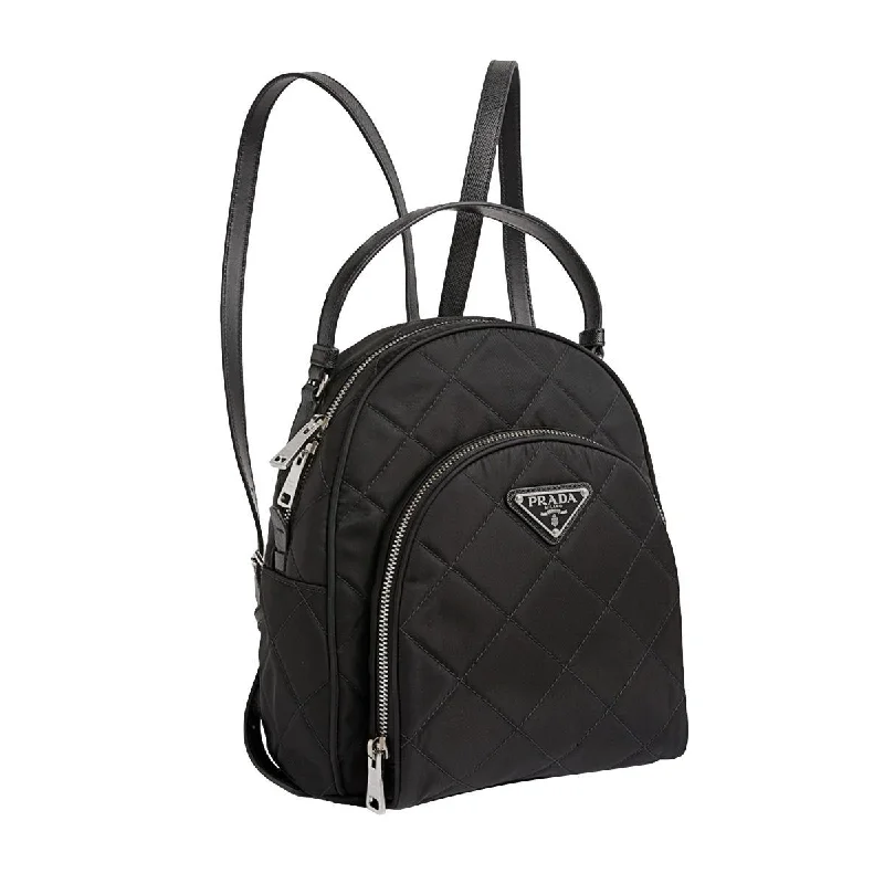 Prada Zaino Black Tessuto Nylon Quilted Backpack 1BZ066