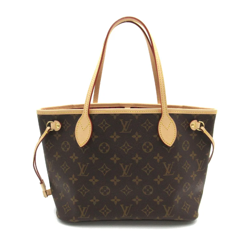 LOUIS VUITTON Never full PM Brown Fuchsia Monogram PVC coated canvas M41245