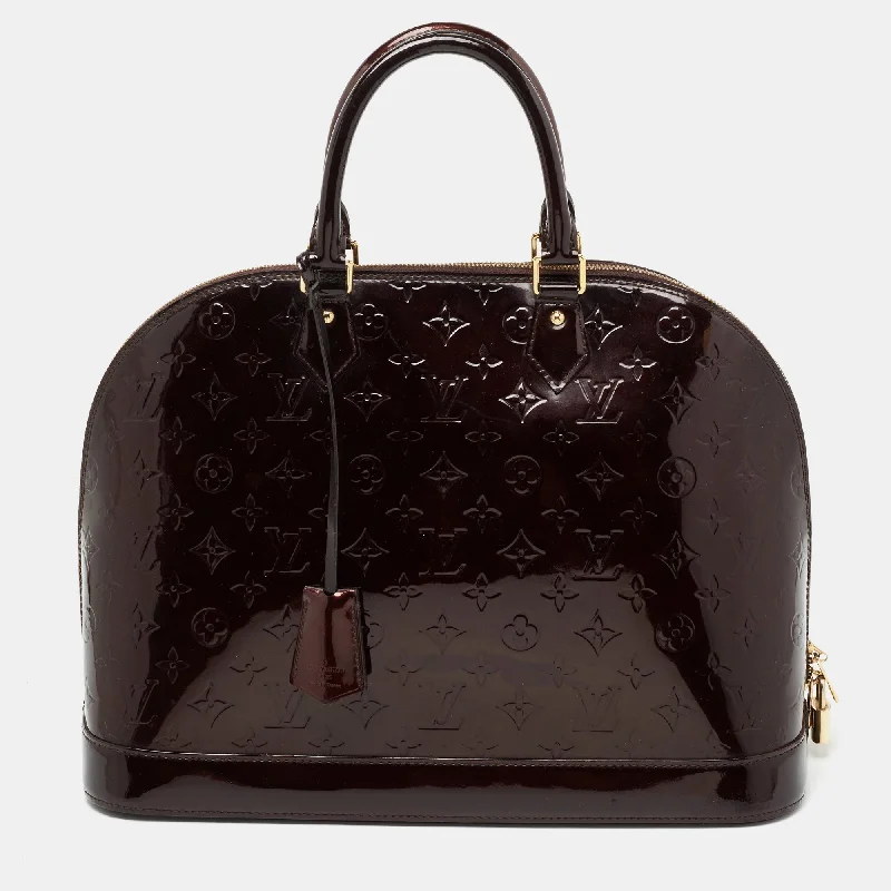 Louis Vuitton Amarante Monogram Vernis Alma GM Bag