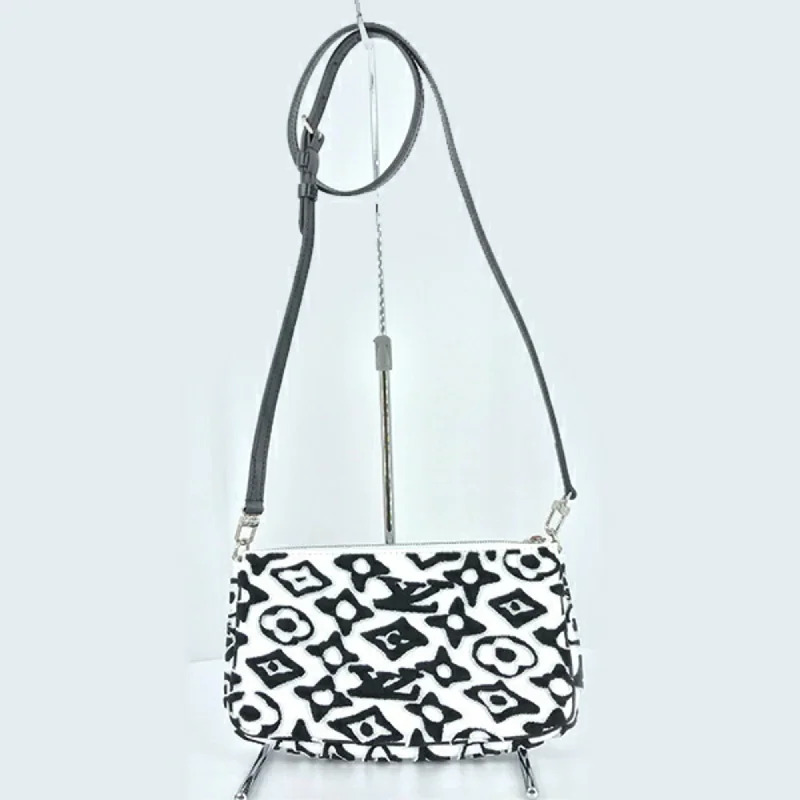 LOUIS VUITTON Mini Pochette Accessory Monogram Urus Fischer LV×UF White Black Women Men M45565