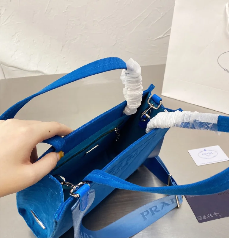 Prada Woman Blue Handbag