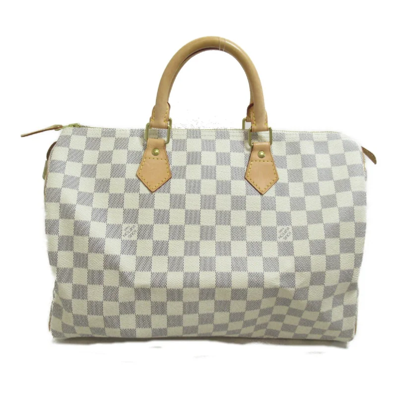 LOUIS VUITTON Speedy 30 handbag White Damier Azur PVC coated canvas N41533