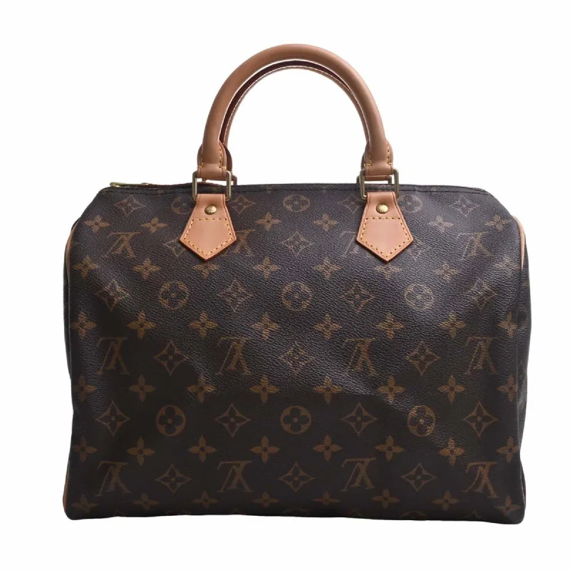 LOUIS VUITTON Monogram Speedy 30 Handbag Boston Bag M41526 Brown Women's