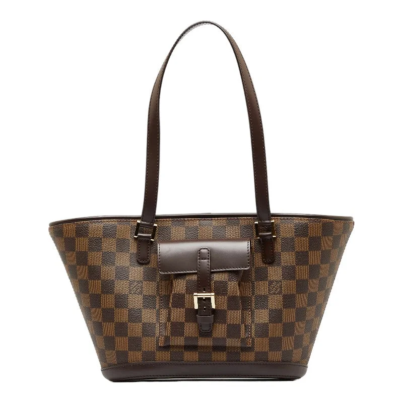 Louis Vuitton Damier Manosque PM Handbag Tote Bag N51121 Brown