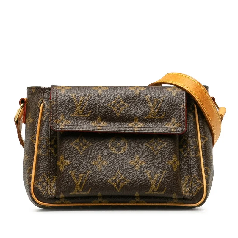 Louis Vuitton Monogram Vivacité PM Diagonal Shoulder Bag M51165 Brown