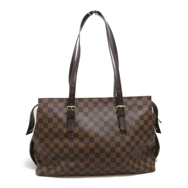 LOUIS VUITTON Chelsea Tote Bag Brown Ebene Damier PVC coated canvas N51119