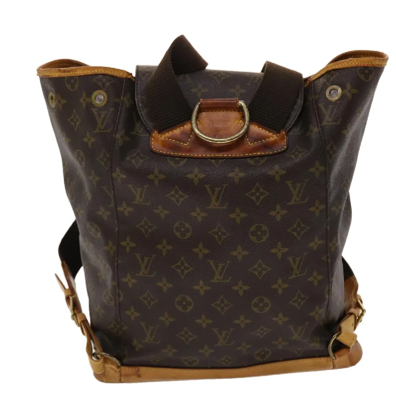 LOUIS VUITTON Monogram Montsouris GM Backpack M51135 LV Auth 47463