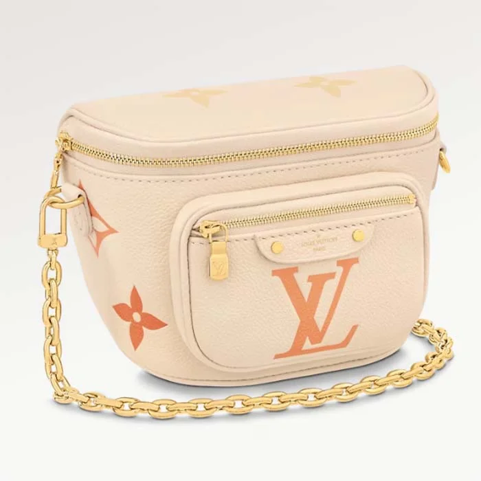 Louis Vuitton LV Unisex Mini Bumbag Monogram Empreinte Embossed Supple Grained Cowhide Leather