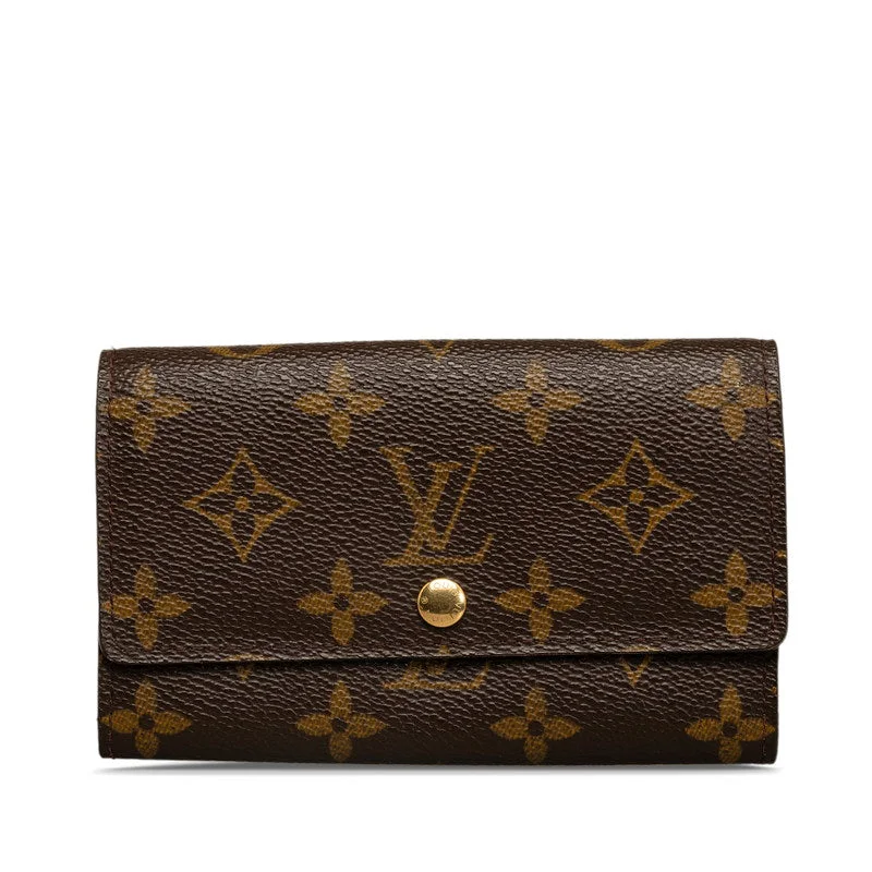 Louis Vuitton Monogram M61735 Coin Case PVC/Leather Brown