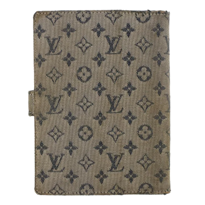 LOUIS VUITTON Monogram Mini Agenda PM Day Planner Cover Blue R20910 Auth 49378