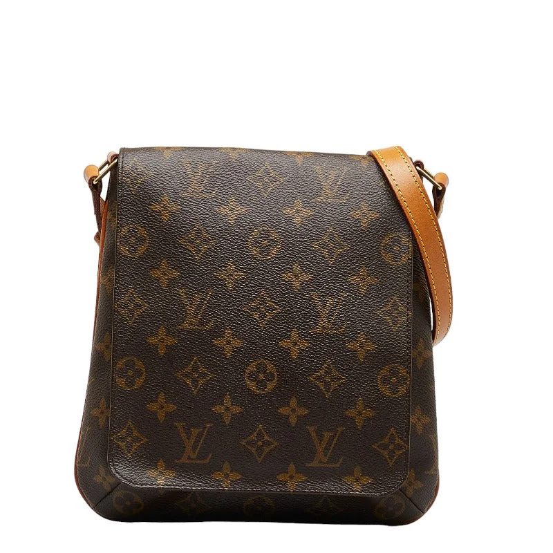 Louis Vuitton Monogram Salsa Short Shoulder Bag M51258 Brown PVC Leather  Louis Vuitton