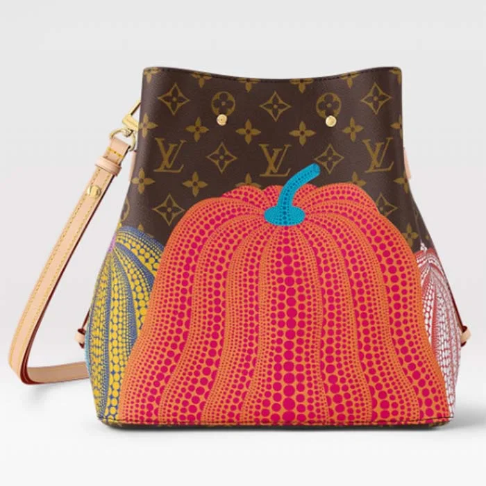 Louis Vuitton Women LVxYK NeoNoé MM Monogram Coated Canvas Pumpkin Print