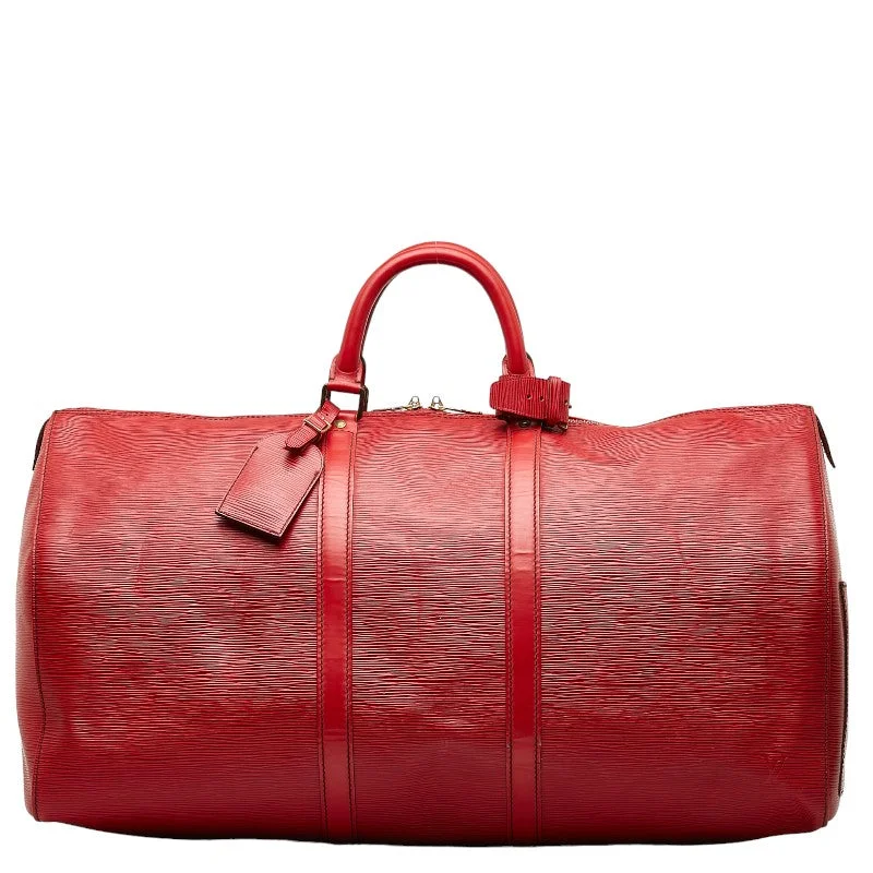 Louis Vuitton Louis Vuitton M42957 Boston Bag Leather Castilian Red