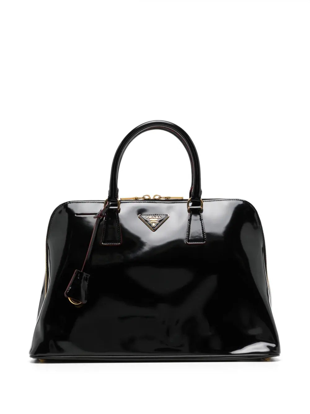 Patent Promenade Top Handle Bag