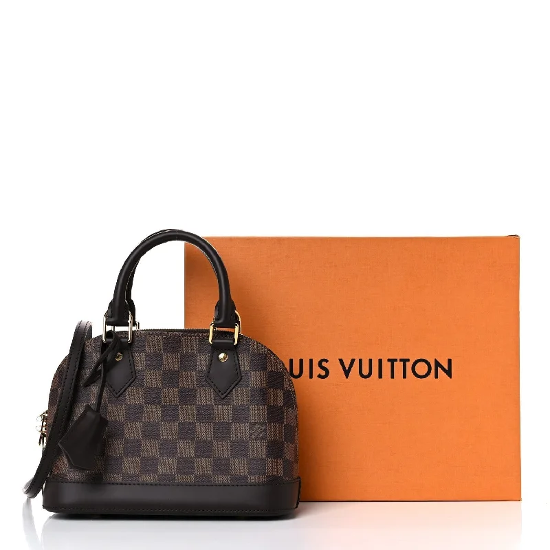 LOUIS VUITTON ALMA BB DAMIER EBENE BAG